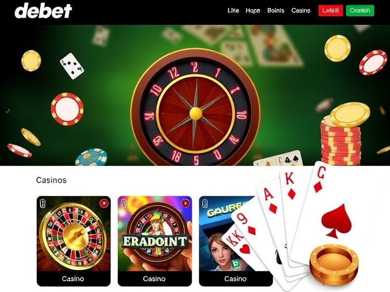 Welcome to debet.com, the premier online gambling platform offering a wide range of casino games, sports betting, and poker. Experience real money gaming with top security and exclusive bonuses.
